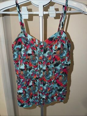 Kirra Multicolor Watercolor Print Tank Top
